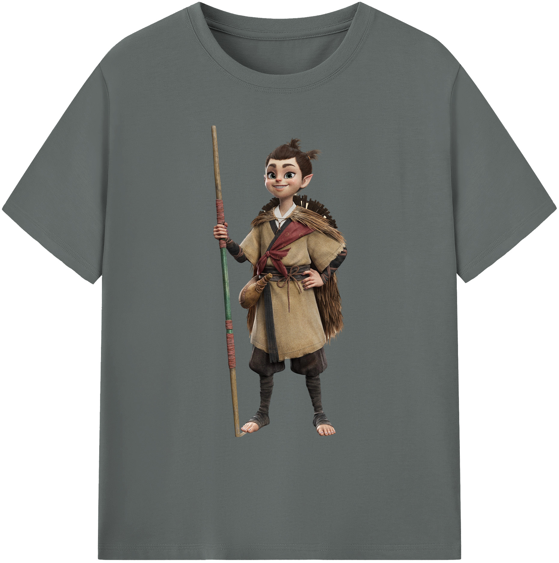 （画像用） Ne Zha 2 ナタ 魔童の大暴れ 綿100％ メンズ半袖Tシャツ｜肌触りやわらか＆通気性